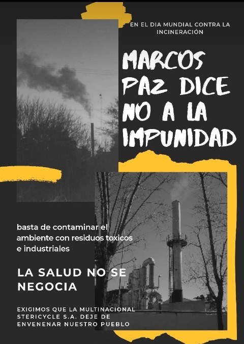 Campaña contra la incineración en Marcos Paz